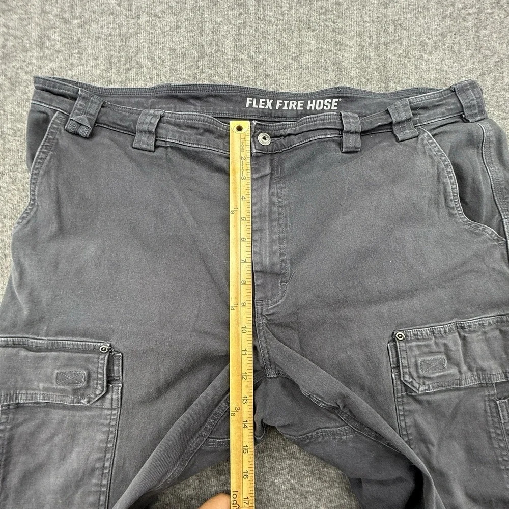 Duluth‎ Trading Flex Fire Hose Cargo Pants Mens Blue Gray Workwear Utility 44x30